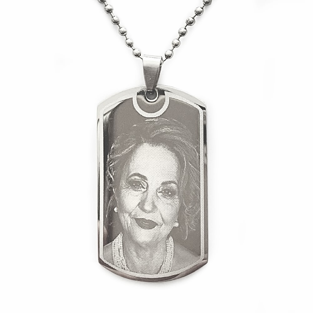 (Dog-Tag) Engravable Necklace - Stainless Steel / M-492