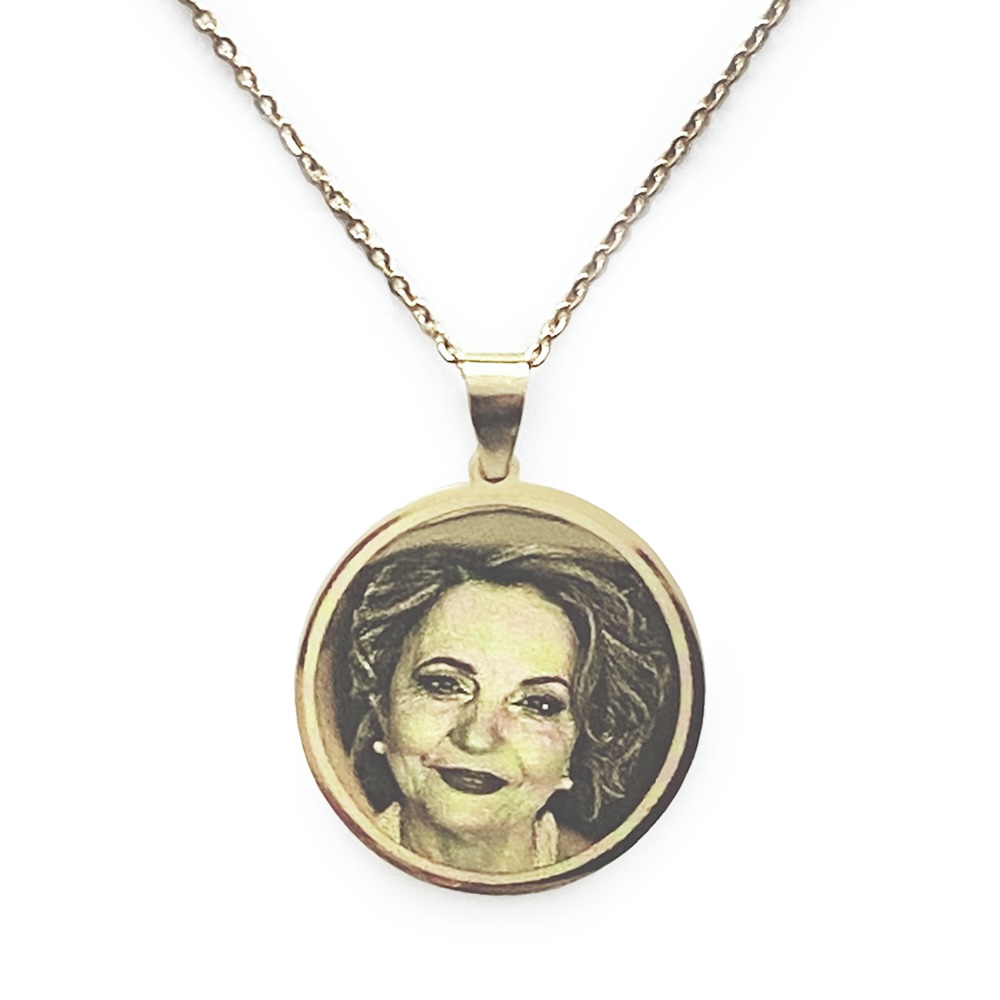 (Circle) Engravable Necklace - Gold-plated SS 316L / M-498