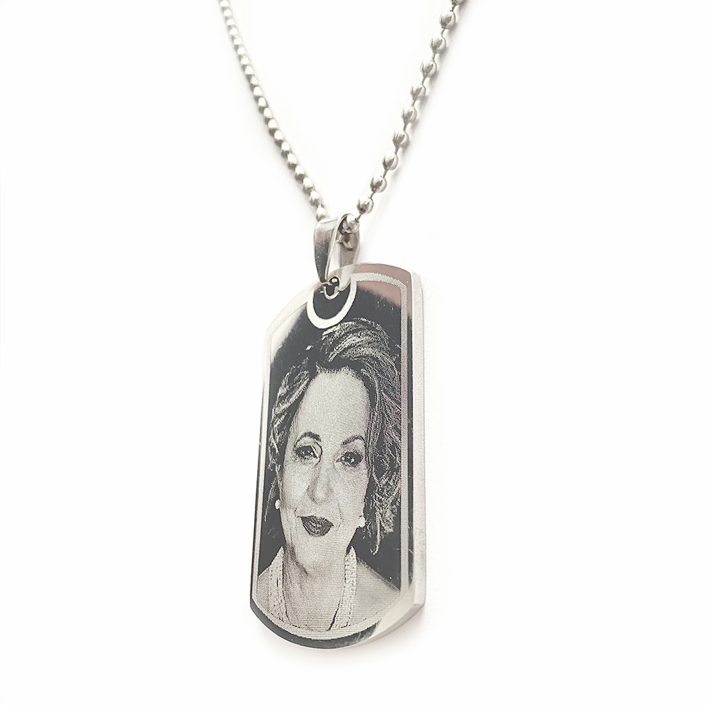 (Dog-Tag) Engravable Necklace - Stainless Steel / M-492