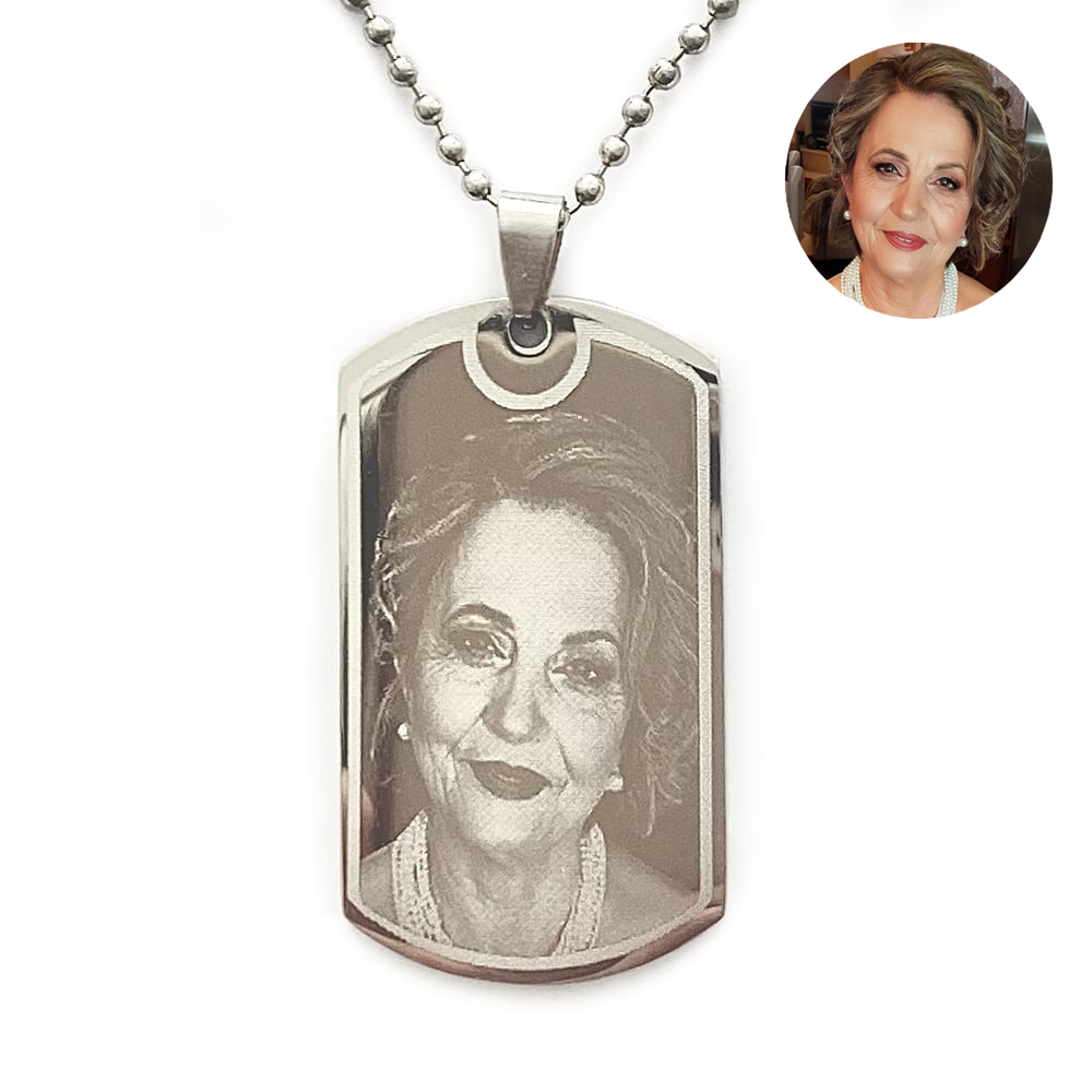 (Dog-Tag) Engravable Necklace - Stainless Steel / M-492