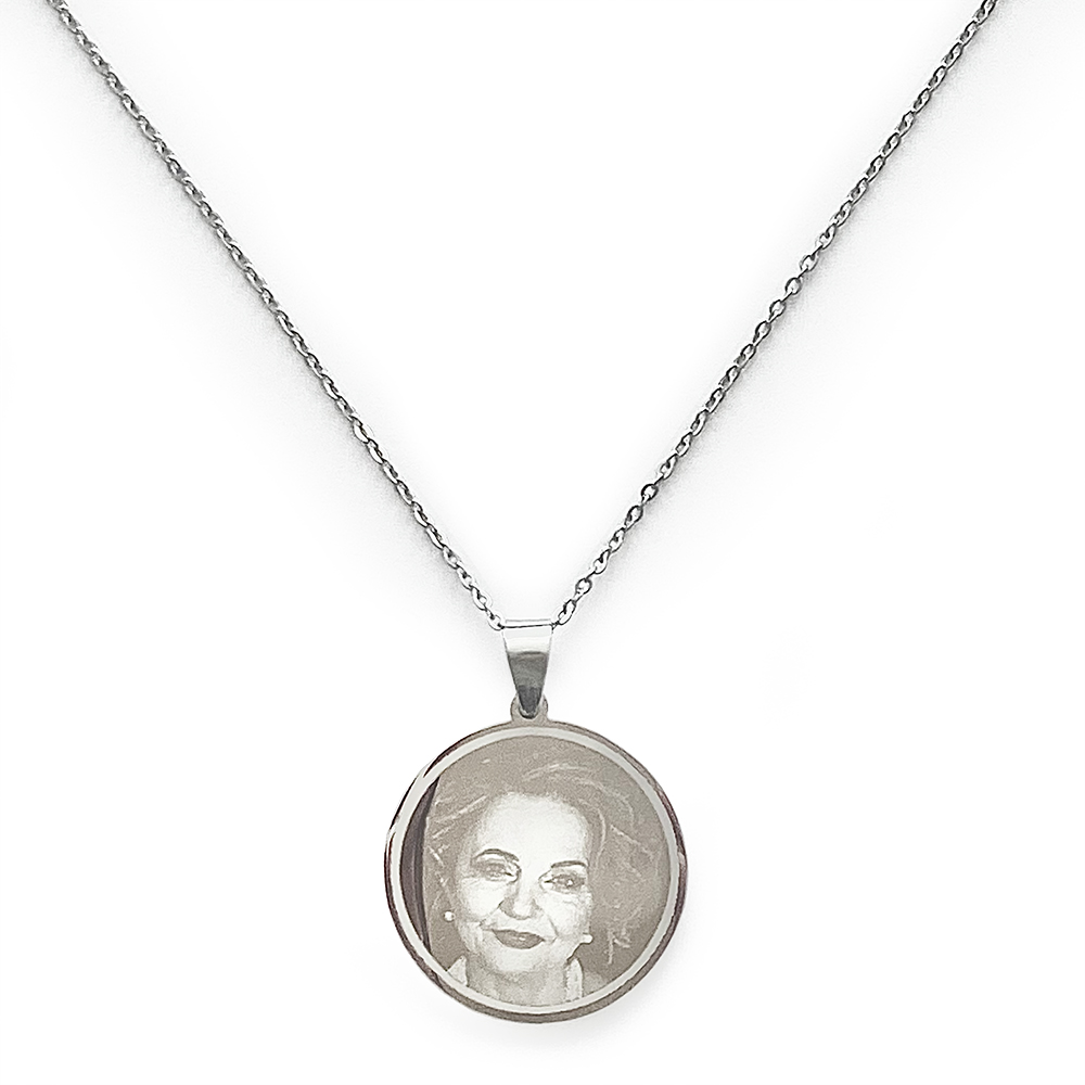 (Circle) Engravable Necklace - Gold-plated SS 316L / M-498
