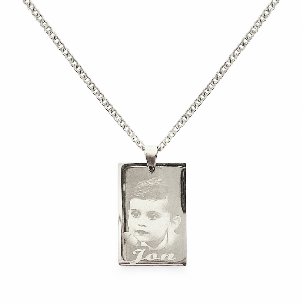 (Recentagle) Engravable Necklace - Gold-plated SS 316L / M-508